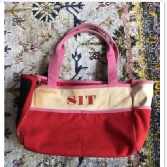 RARE kate spade fuchsia red small pet dog carrier - Picture 4 of 8